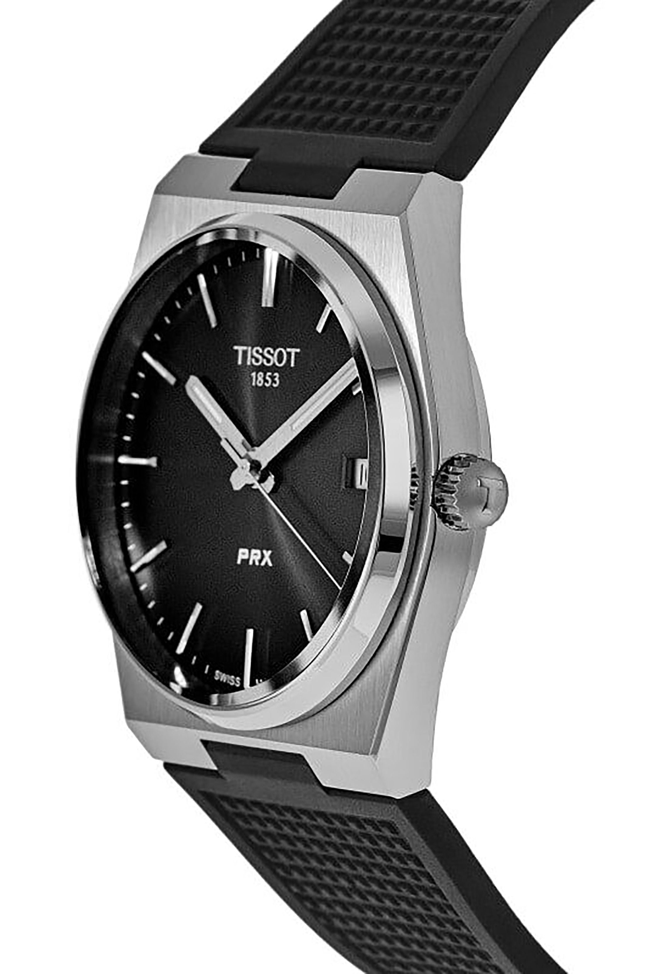 Tissot T - Classic PRX Rubber Strap Black Dial Quartz T137.410.17.051.00 100M Men's Watch - Prestige Stones