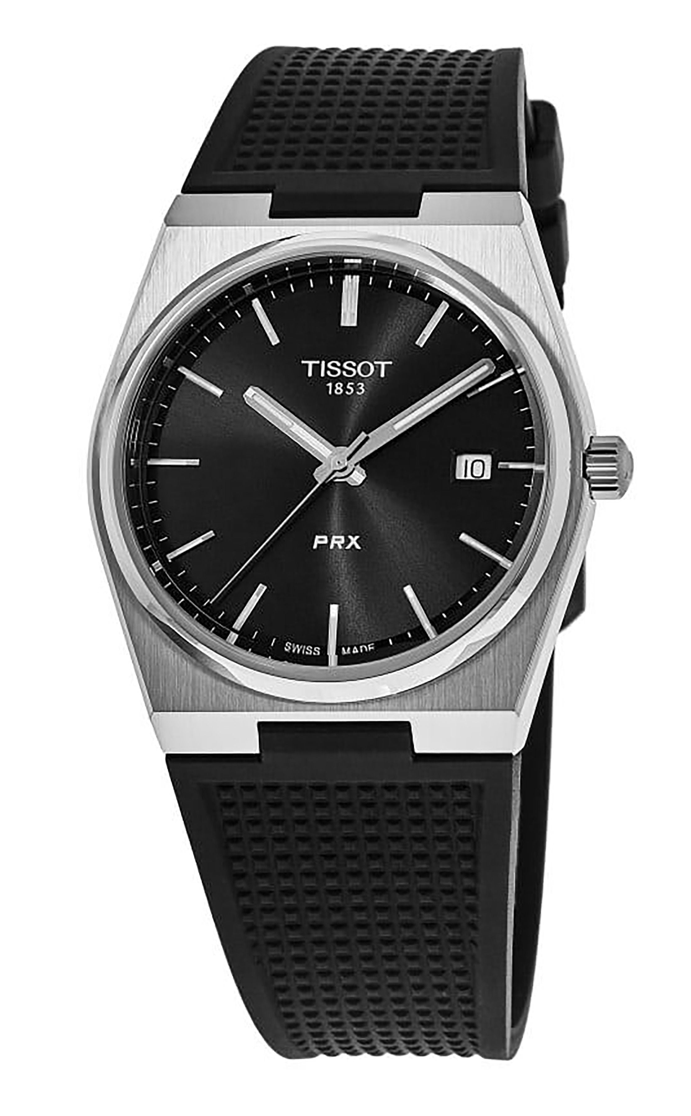 Tissot T - Classic PRX Rubber Strap Black Dial Quartz T137.410.17.051.00 100M Men's Watch - Prestige Stones