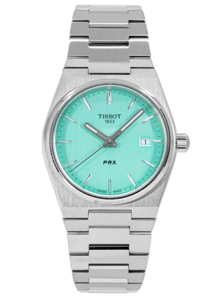 Tissot T - Classic PRX Stainless Steel Light Green Dial Quartz T137.210.11.091.00 100M Women's Watch - Prestige Stones