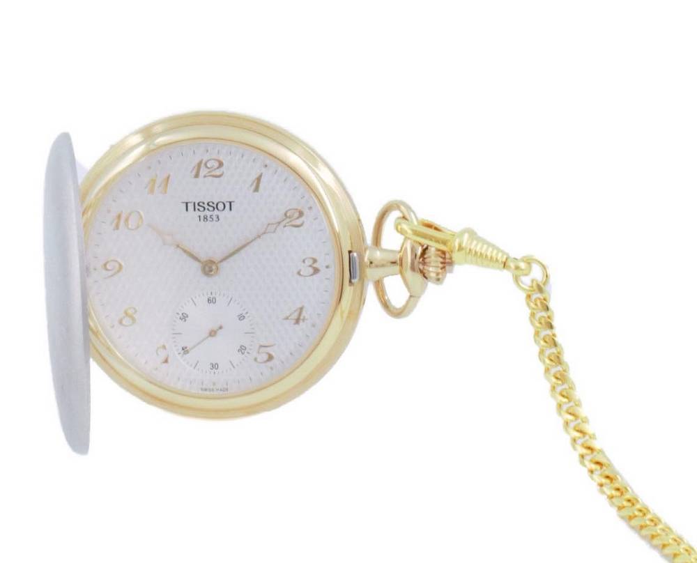 Tissot T - Pocket Savonnettes Quartz T83.9.459.32 T83945932 Pocket Watch - Prestige Stones