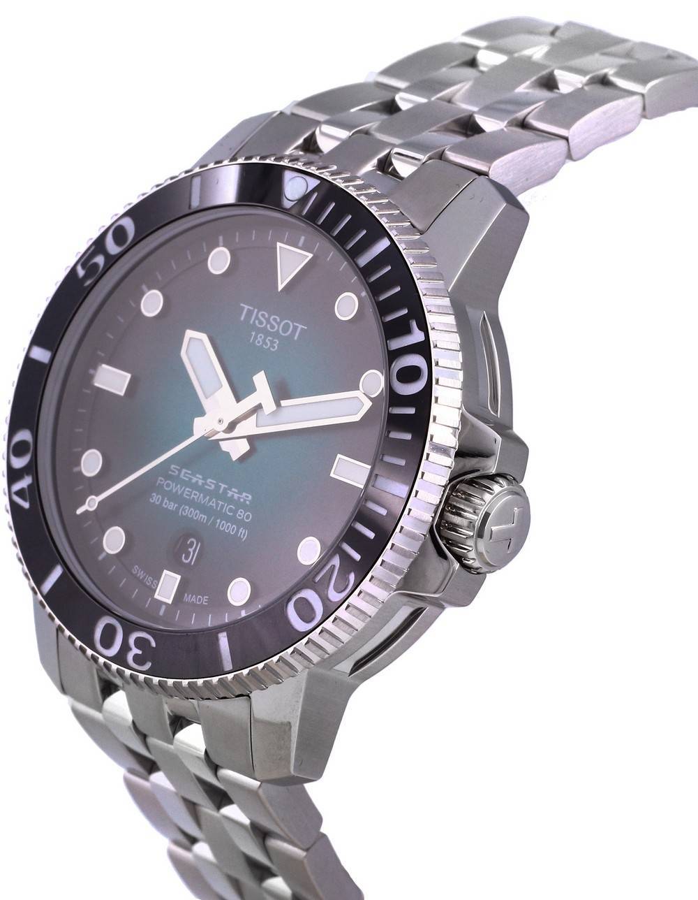 Tissot T - Sport Seastar 1000 Powermatic 80 Diver's Automatic T120.407.11.091.01 T1204071109101 300M Men's Watch - Prestige Stones