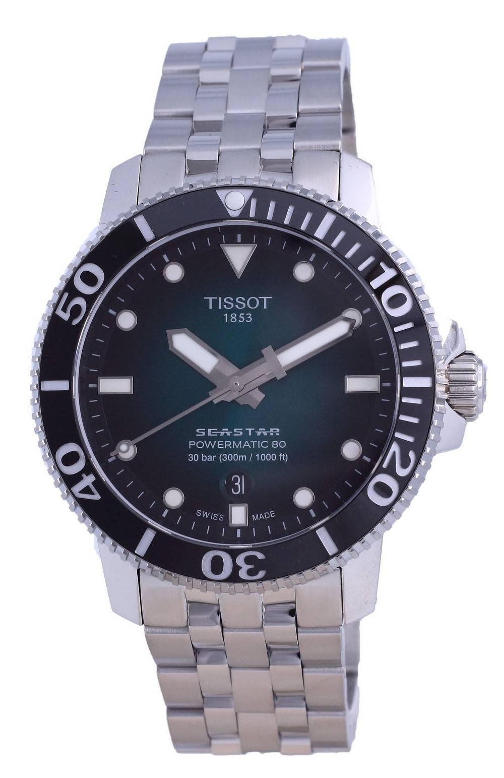 Tissot T - Sport Seastar 1000 Powermatic 80 Diver's Automatic T120.407.11.091.01 T1204071109101 300M Men's Watch - Prestige Stones