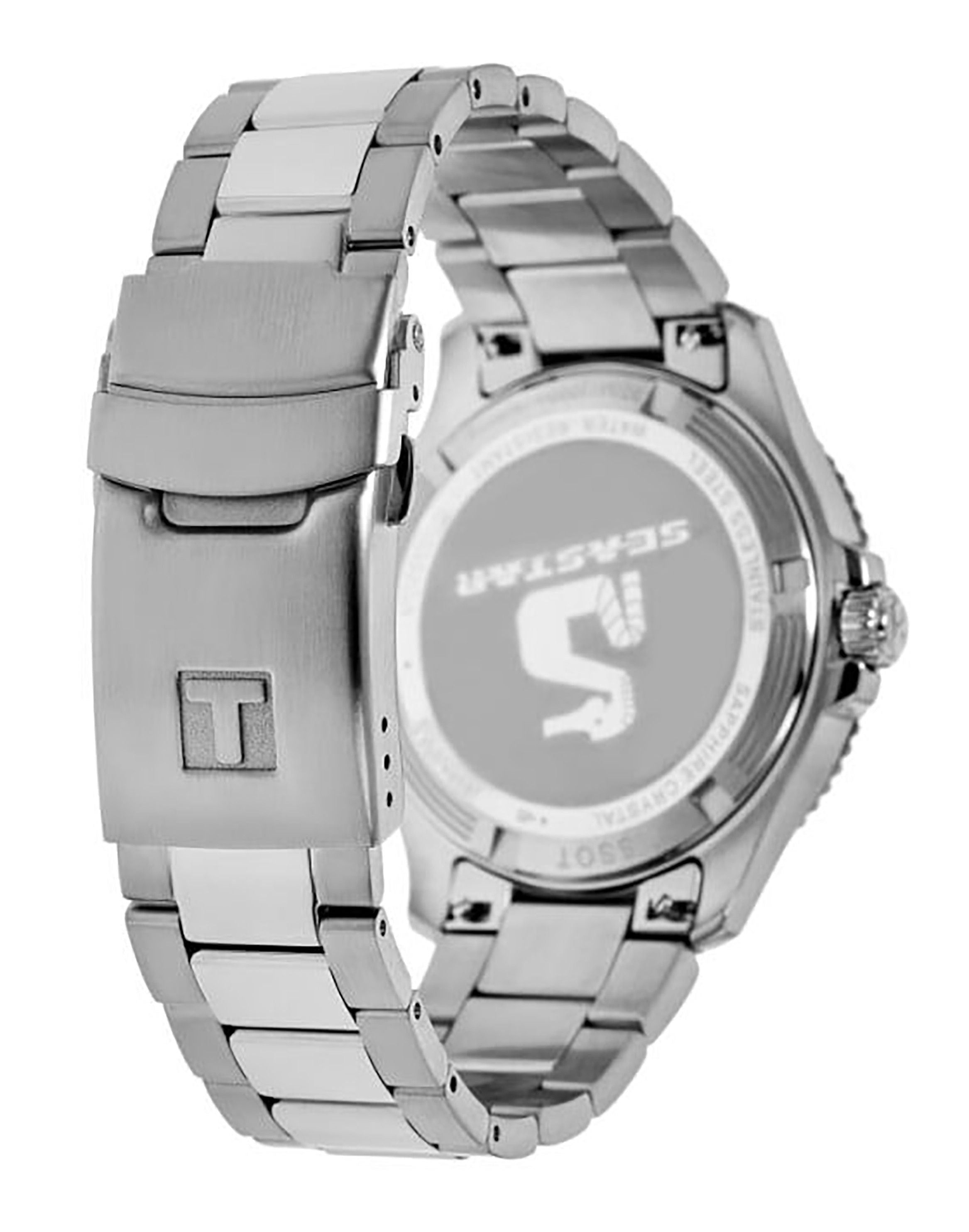 Tissot T - Sport Seastar 1000 Stainless Steel Black Dial Quartz Diver's T120.210.11.051.00 300M Unisex Watch - Prestige Stones