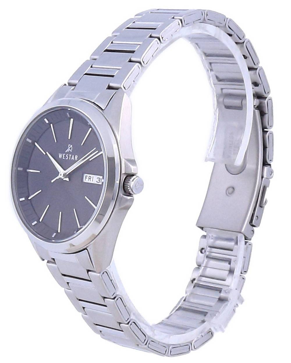 Westar Black Dial Stainless Steel Quartz 40212 STN 103 Women's Watch - Prestige Stones