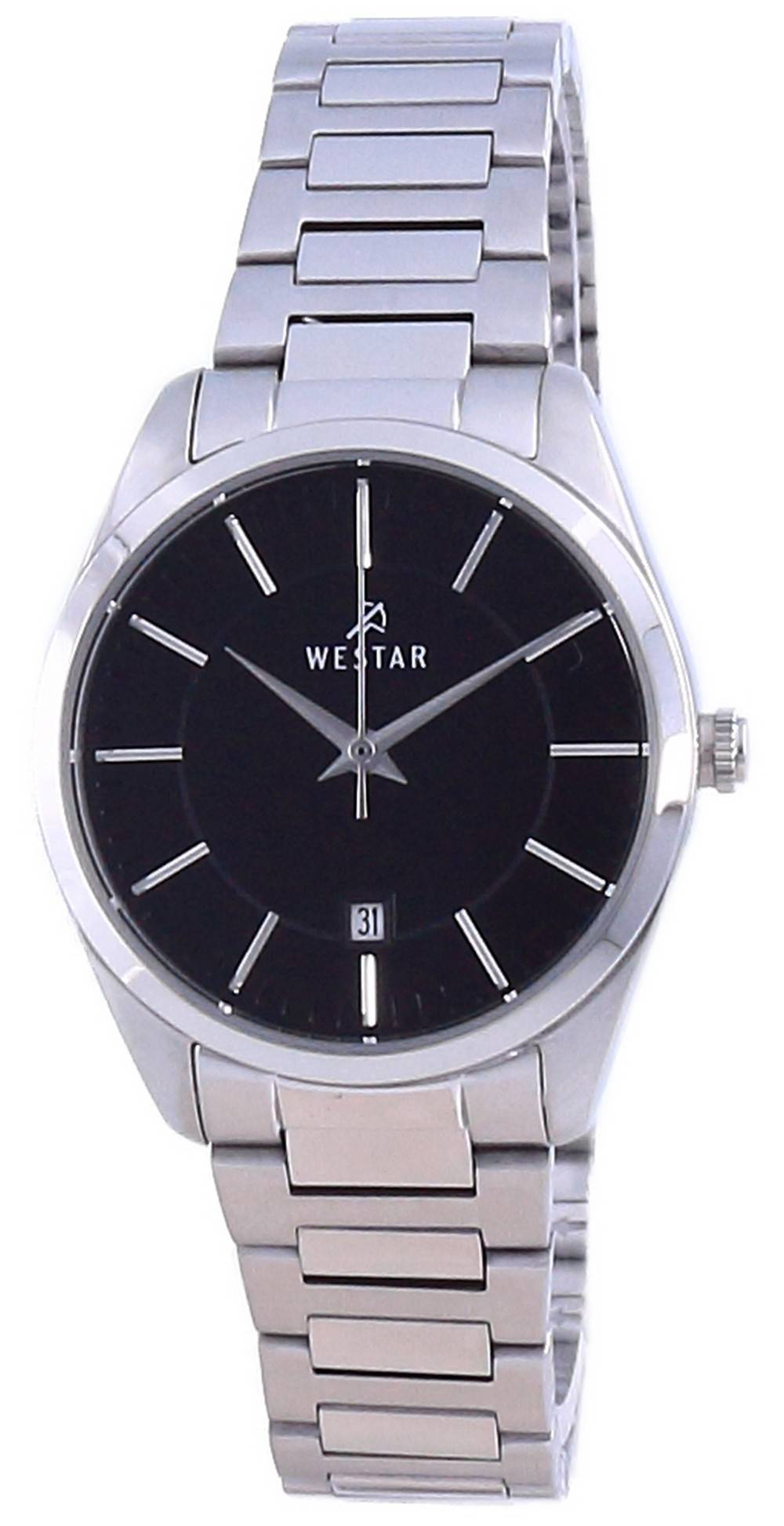Westar Black Dial Stainless Steel Quartz 40213 STN 103 Women's Watch - Prestige Stones
