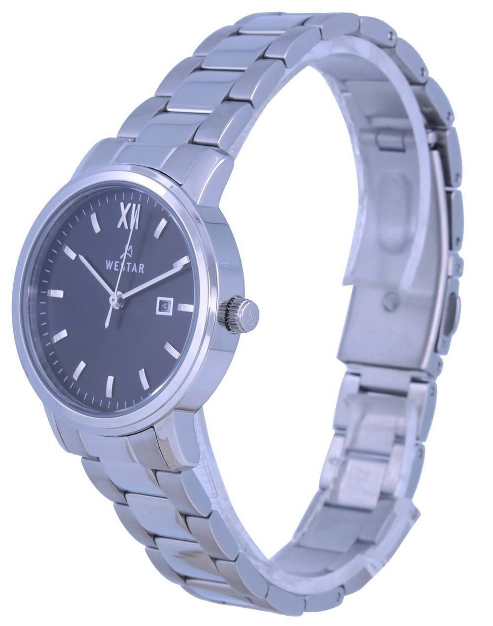 Westar Black Dial Stainless Steel Quartz 40245 STN 103 Women's Watch - Prestige Stones