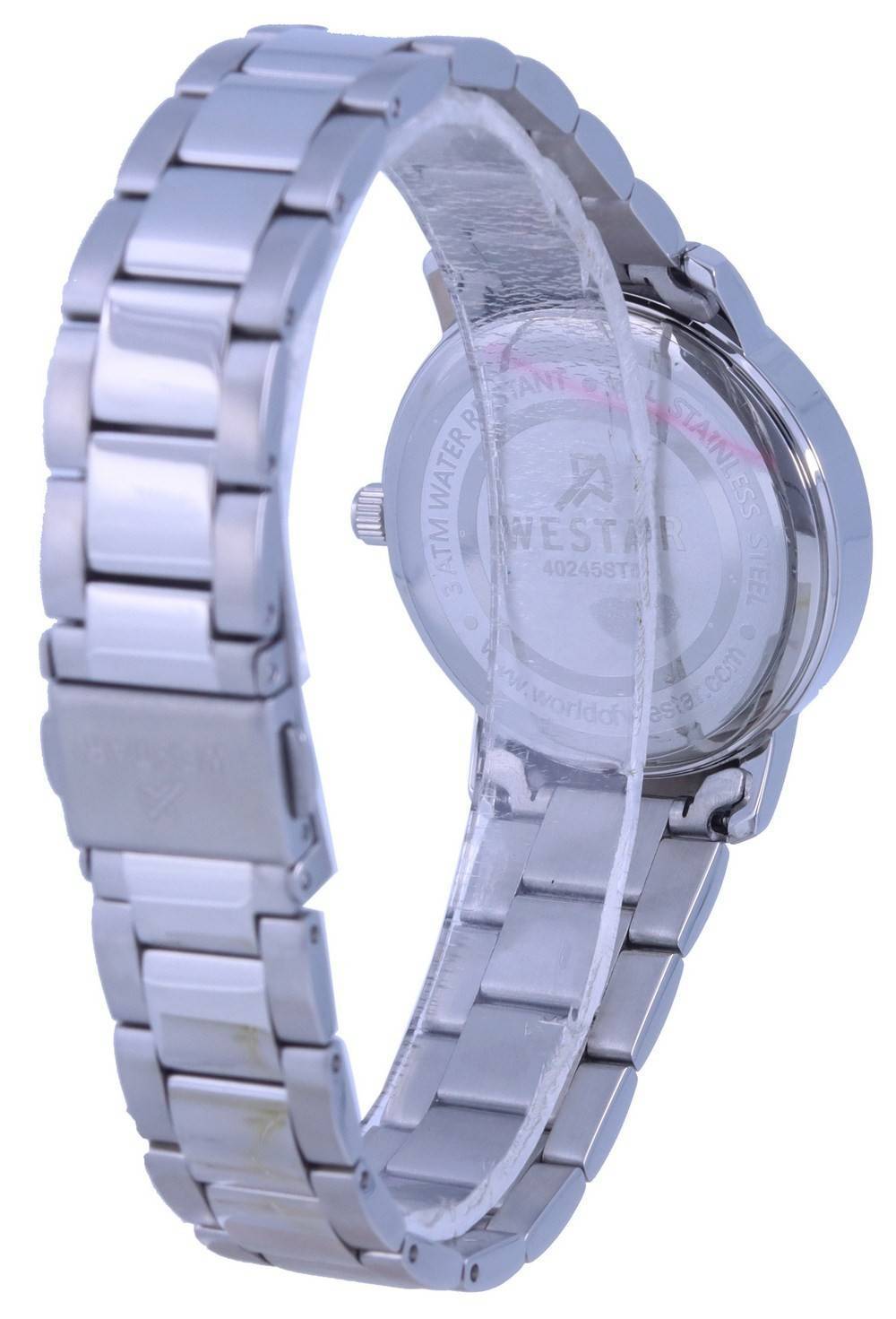 Westar Black Dial Stainless Steel Quartz 40245 STN 103 Women's Watch - Prestige Stones