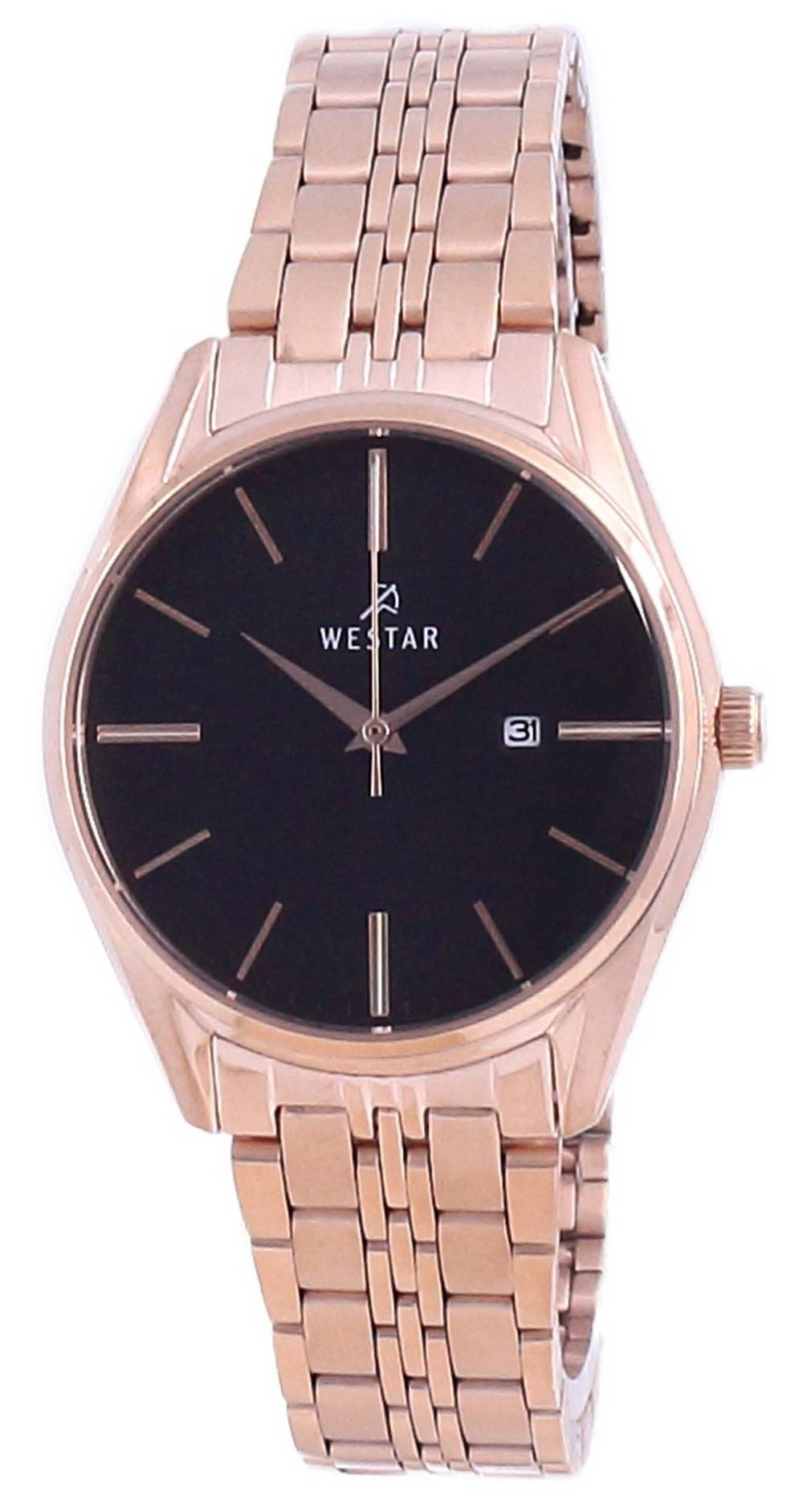 Westar Black Dial Two Tone Stainless Steel Quartz 40210 PPN 603 Women's Watch - Prestige Stones