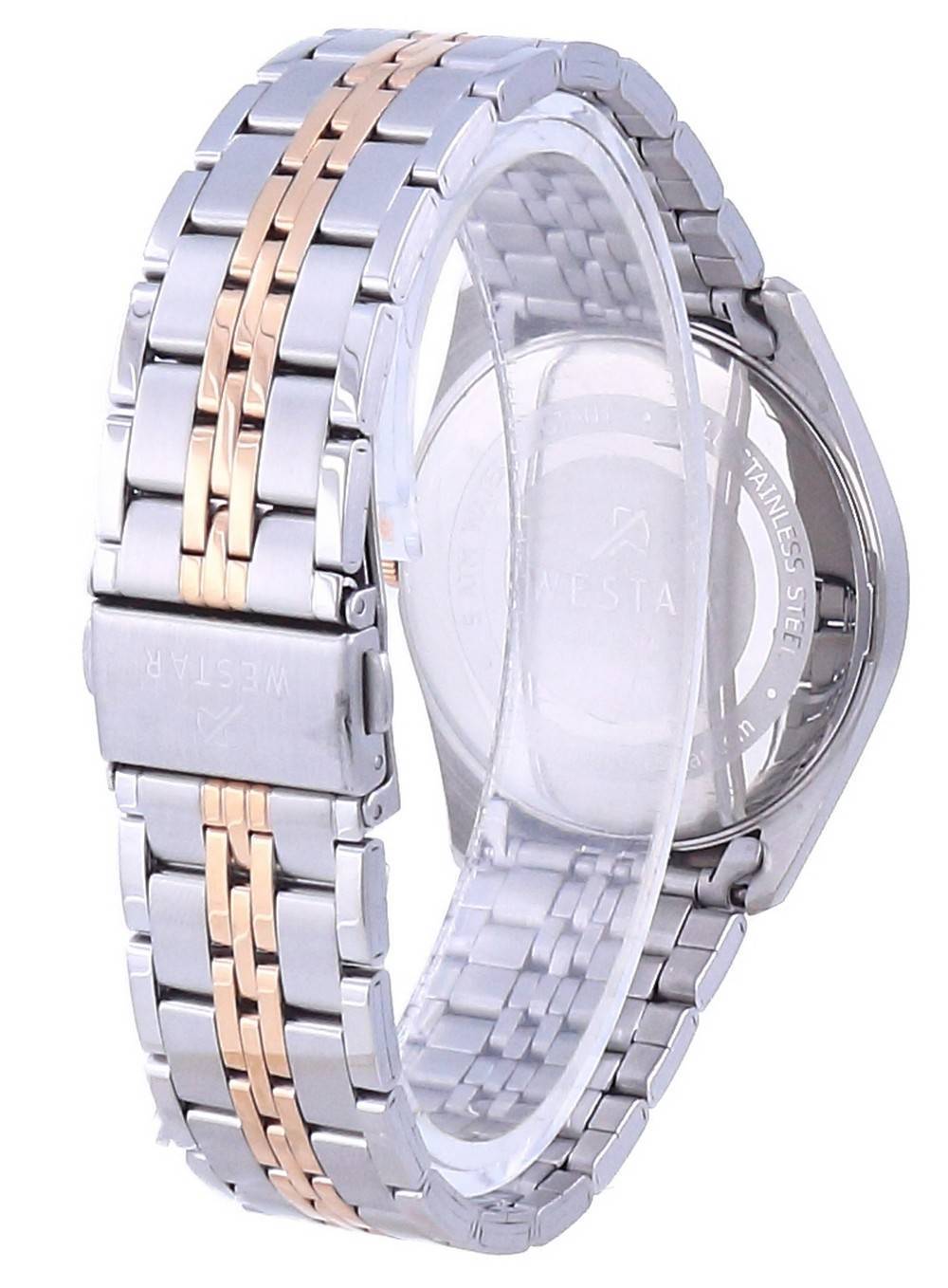 Westar Black Dial Two Tone Stainless Steel Quartz 50210 SPN 603 Men's Watch - Prestige Stones