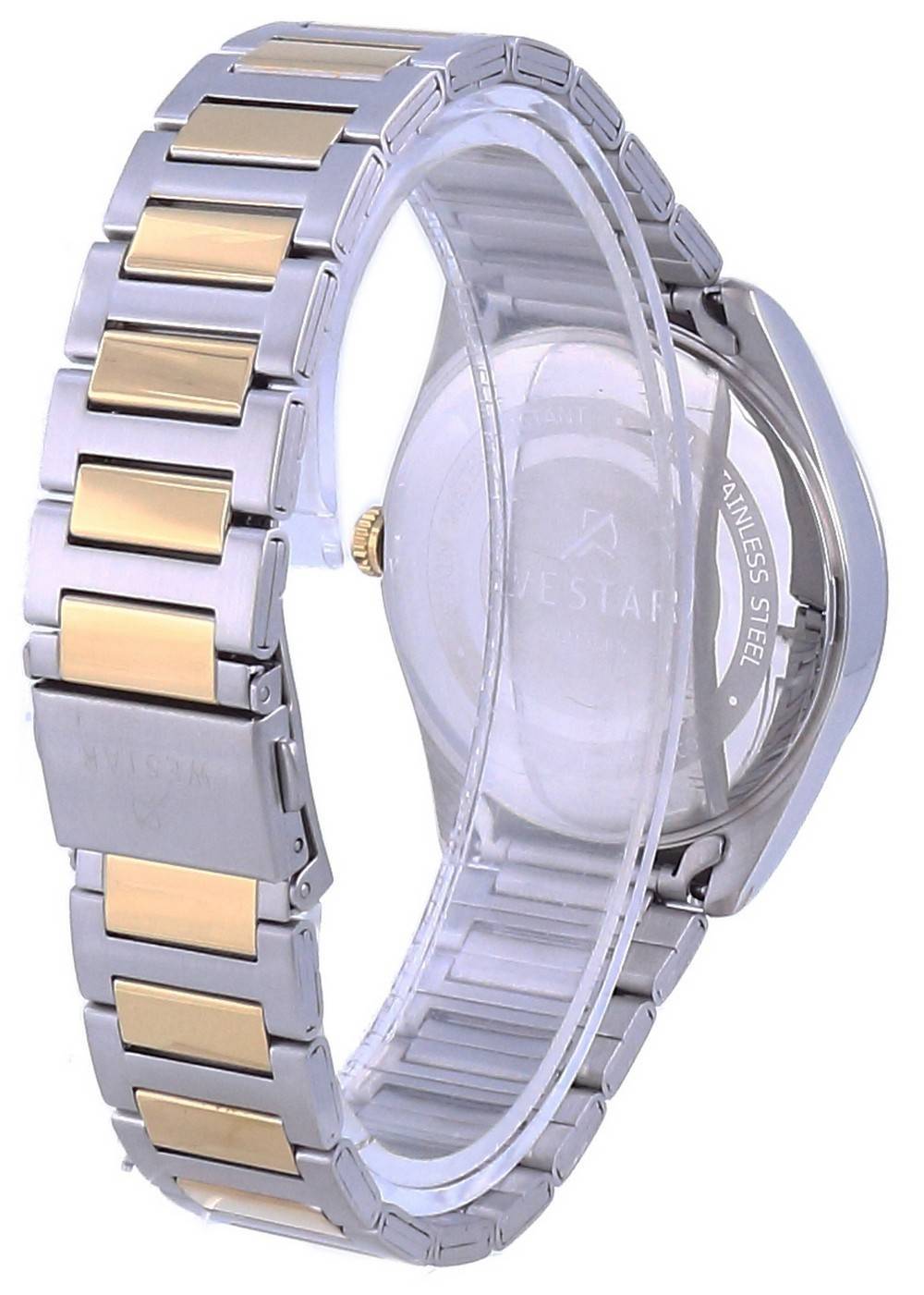 Westar Black Dial Two Tone Stainless Steel Quartz 50213 CBN 103 Men's Watch - Prestige Stones