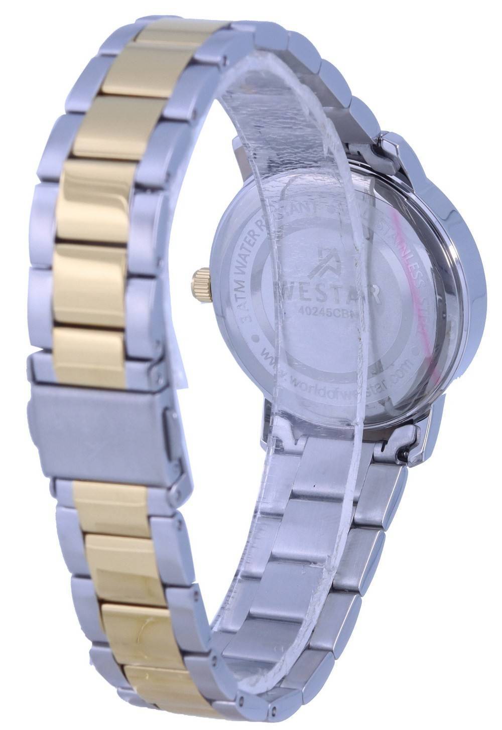 Westar Black Two Tone Stainless Steel Quartz 40245 CBN 103 Women's Watch - Prestige Stones