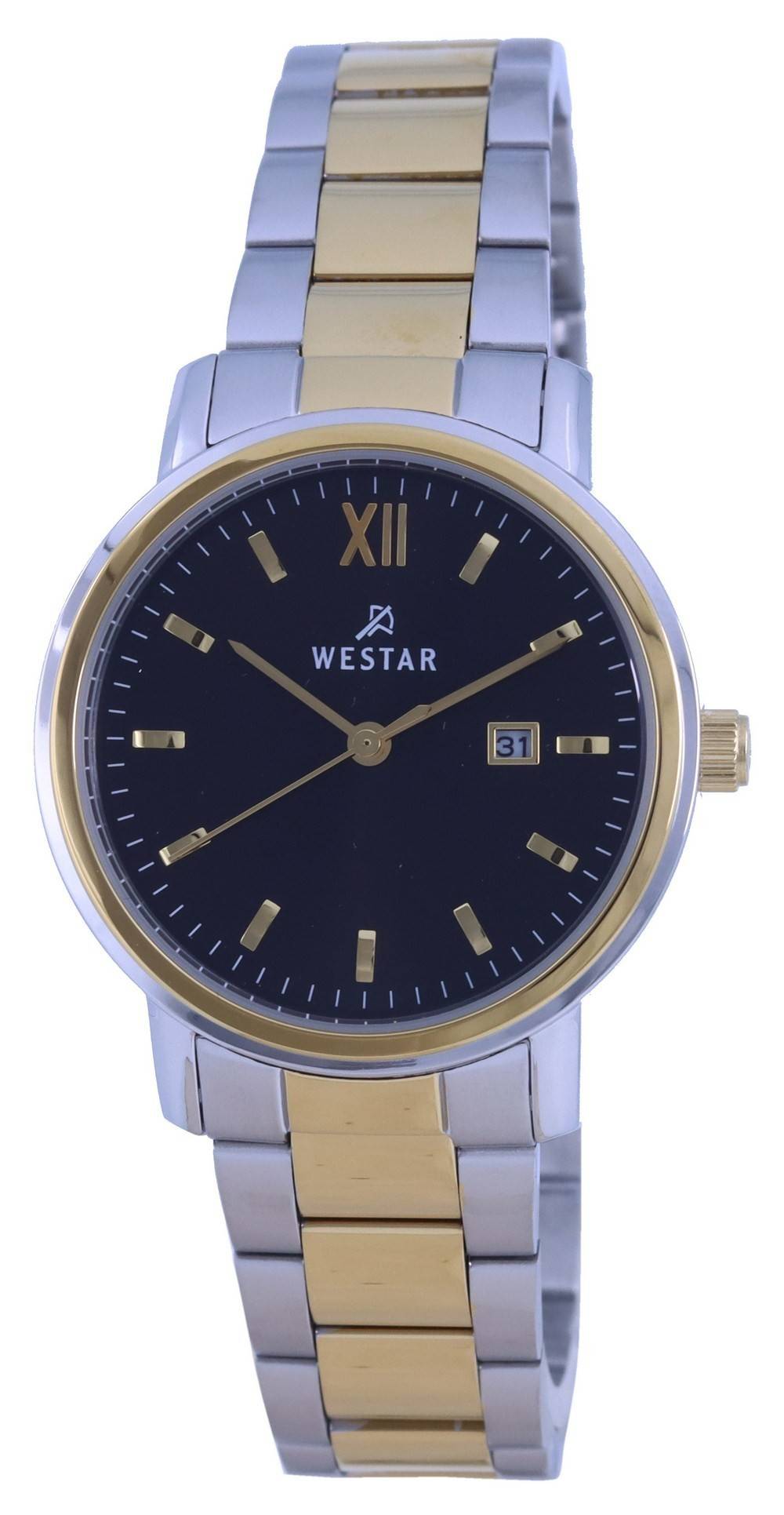 Westar Black Two Tone Stainless Steel Quartz 40245 CBN 103 Women's Watch - Prestige Stones