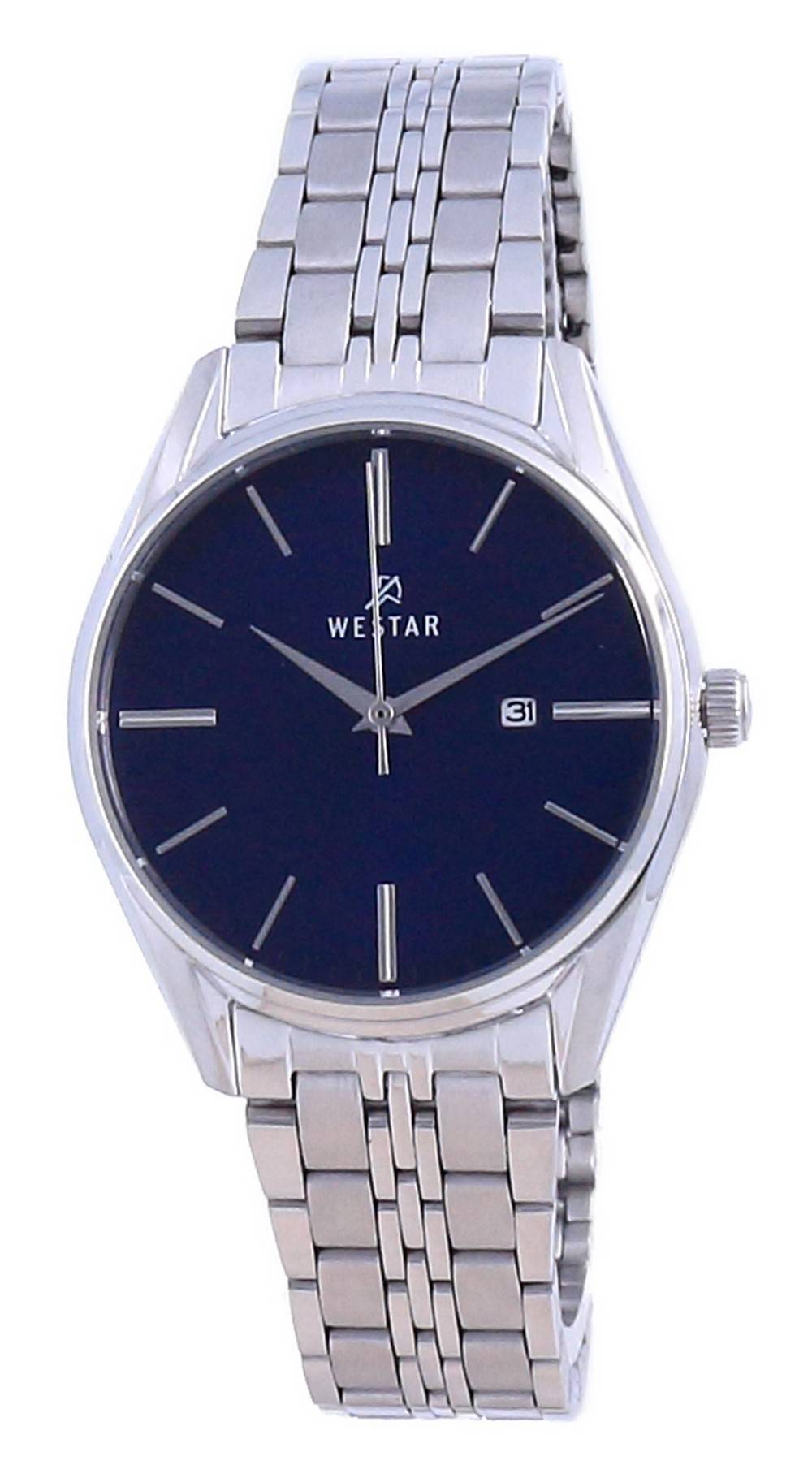 Westar Blue Dial Stainless Steel Quartz 40210 STN 104 Women's Watch - Prestige Stones