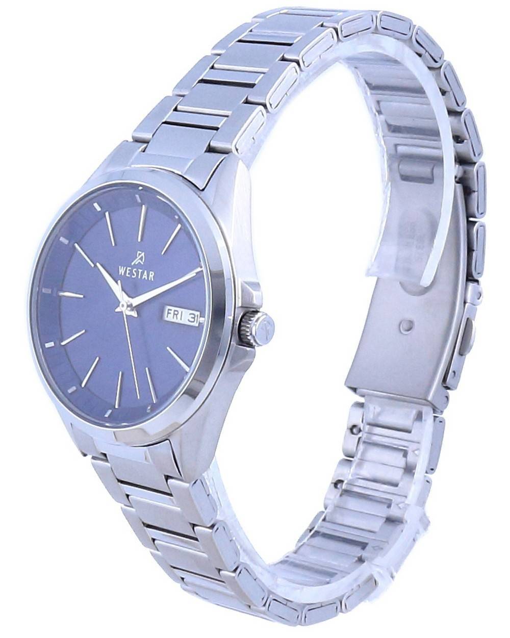Westar Blue Dial Stainless Steel Quartz 40212 STN 104 Women's Watch - Prestige Stones