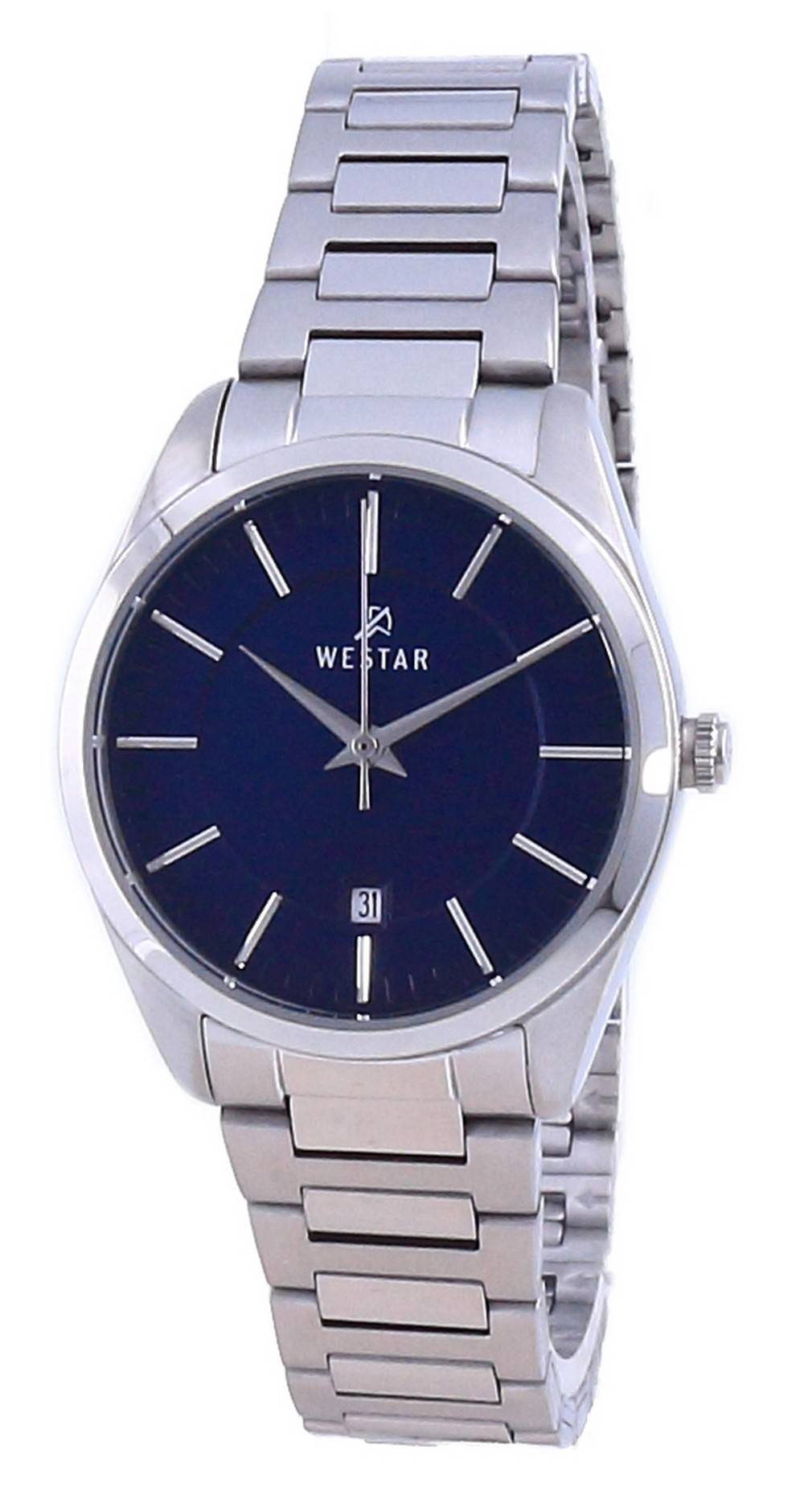 Westar Blue Dial Stainless Steel Quartz 40213 STN 104 Women's Watch - Prestige Stones