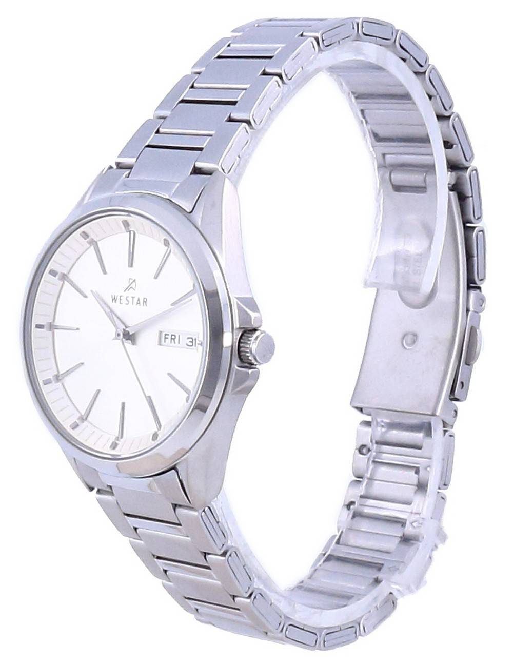 Westar Champagne Dial Stainless Steel Quartz 40212 STN 102 Women's Watch - Prestige Stones