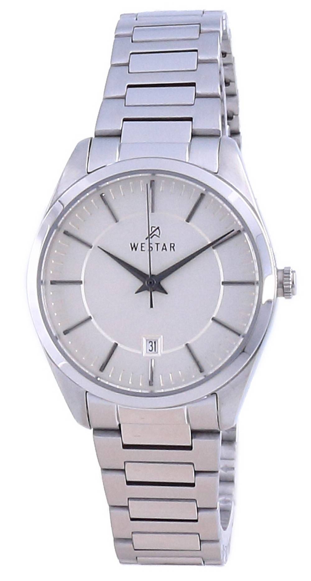 Westar Champagne Dial Stainless Steel Quartz 40213 STN 102 Women's Watch - Prestige Stones
