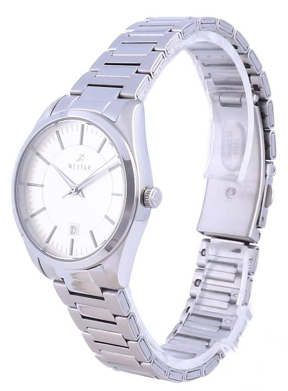 Westar Champagne Dial Stainless Steel Quartz 40213 STN 102 Women's Watch - Prestige Stones