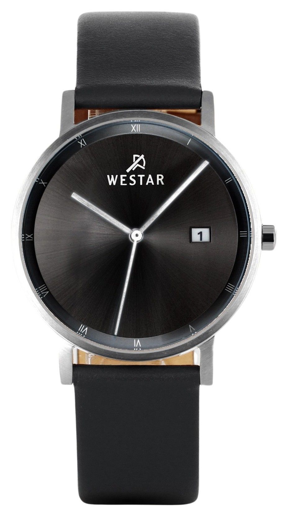 Westar Profile Leather Strap Black Dial Quartz 50221STN103 Men's Watch - Prestige Stones