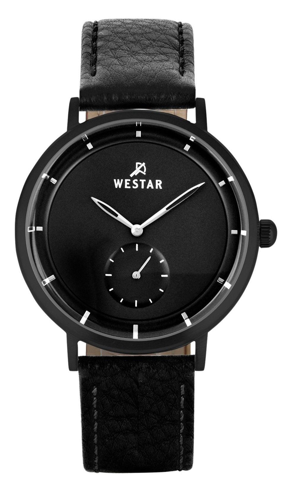 Westar Profile Leather Strap Black Dial Quartz 50246BBN103 Men's Watch - Prestige Stones