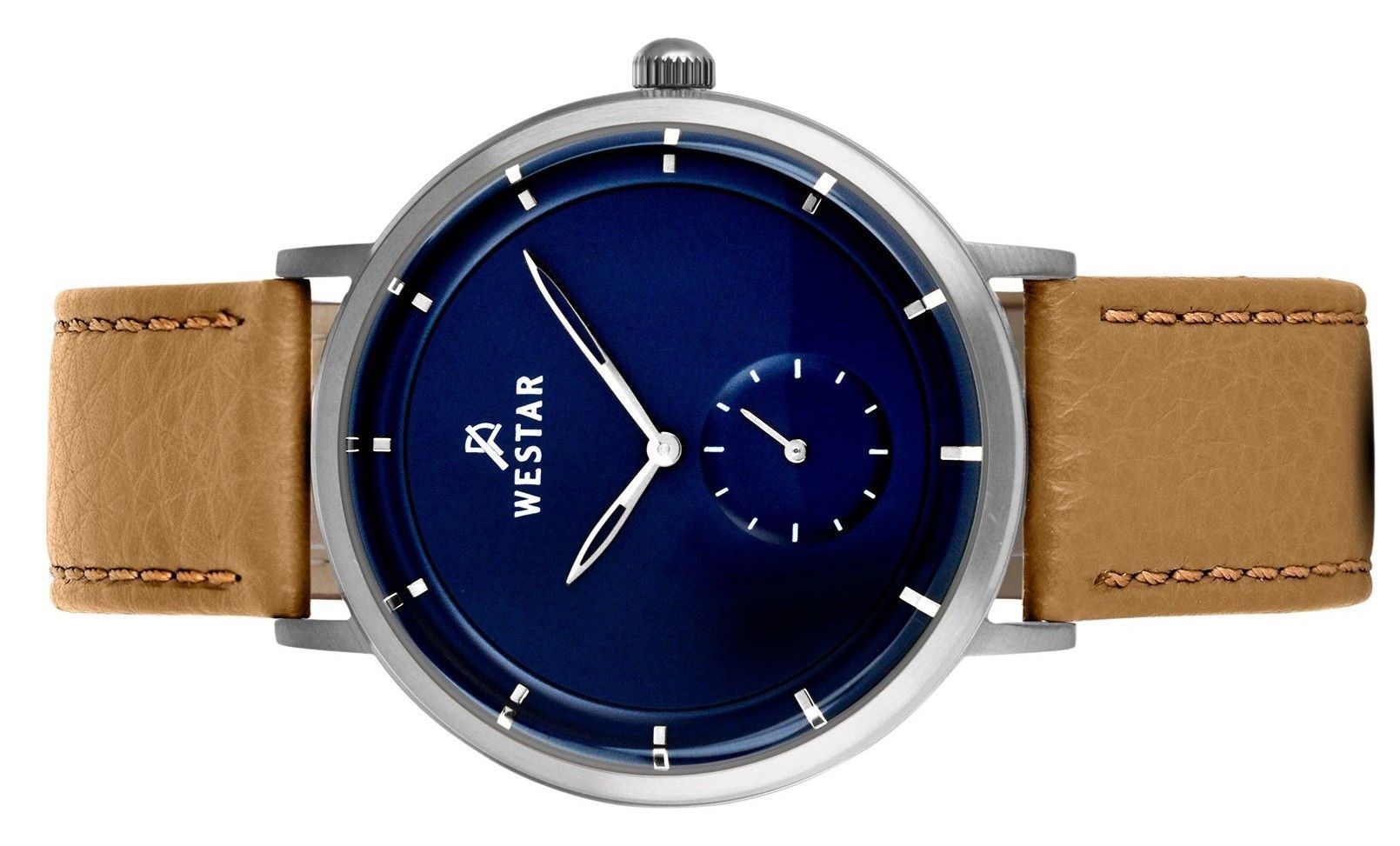 Westar Profile Leather Strap Blue Dial Quartz 50246STN184 Men's Watch - Prestige Stones