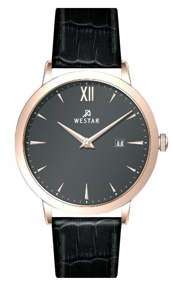 Westar Profile Leather Strap Grey Dial Quartz 50214PPN606 Men's Watch - Prestige Stones