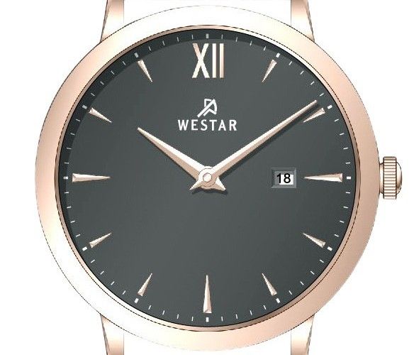 Westar Profile Leather Strap Grey Dial Quartz 50214PPN606 Men's Watch - Prestige Stones