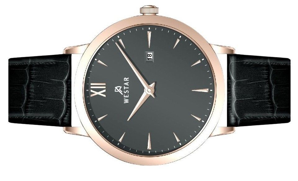 Westar Profile Leather Strap Grey Dial Quartz 50214PPN606 Men's Watch - Prestige Stones
