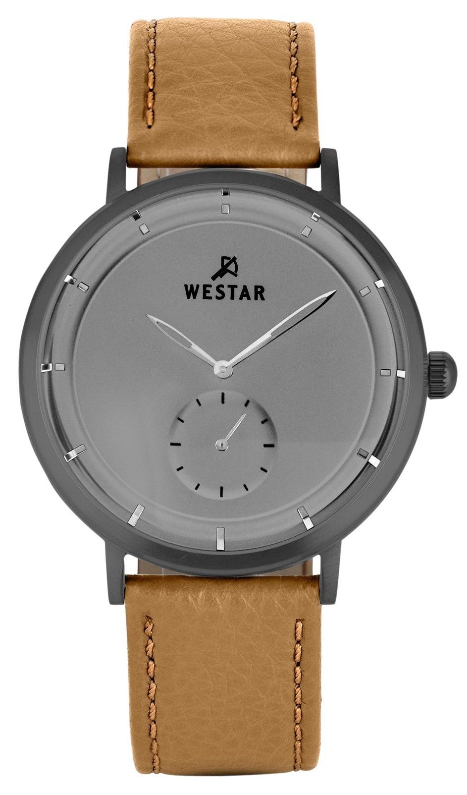 Westar Profile Leather Strap Grey Dial Quartz 50246GGN186 Men's Watch - Prestige Stones