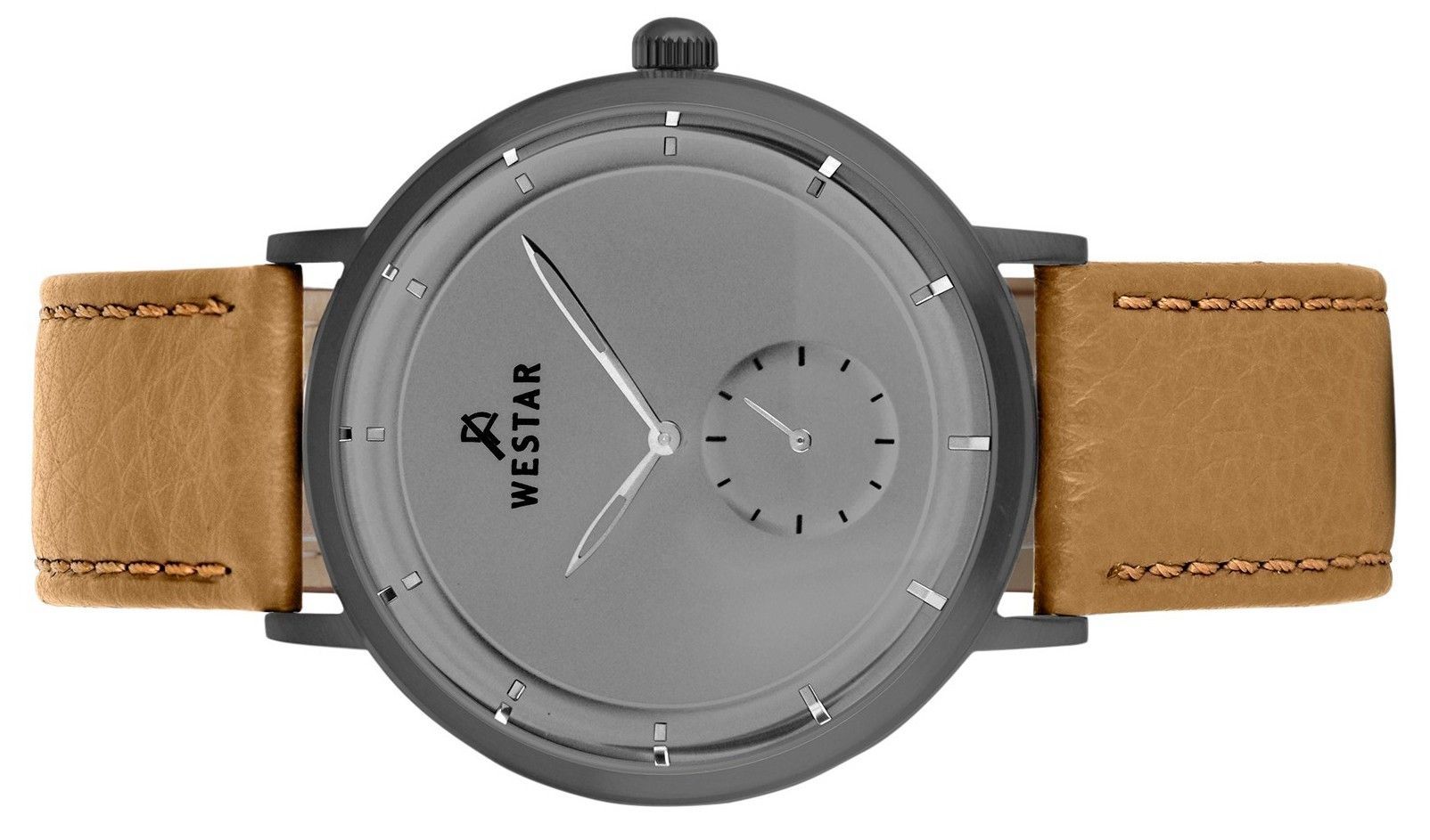 Westar Profile Leather Strap Grey Dial Quartz 50246GGN186 Men's Watch - Prestige Stones