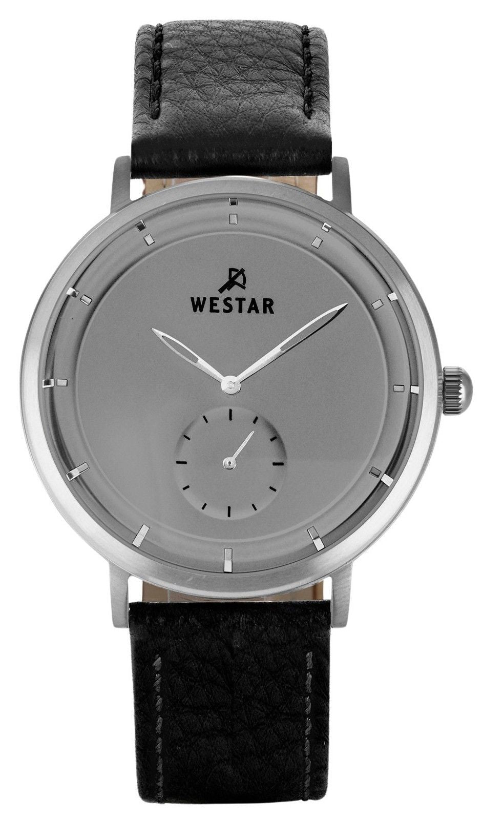 Westar Profile Leather Strap Grey Dial Quartz 50246STN106 Men's Watch - Prestige Stones