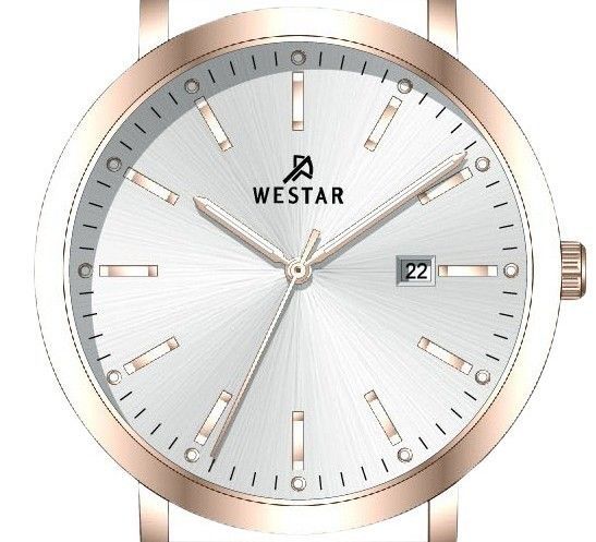 Westar Profile Leather Strap Silver Dial Quartz 50216PPN627 Men's Watch - Prestige Stones