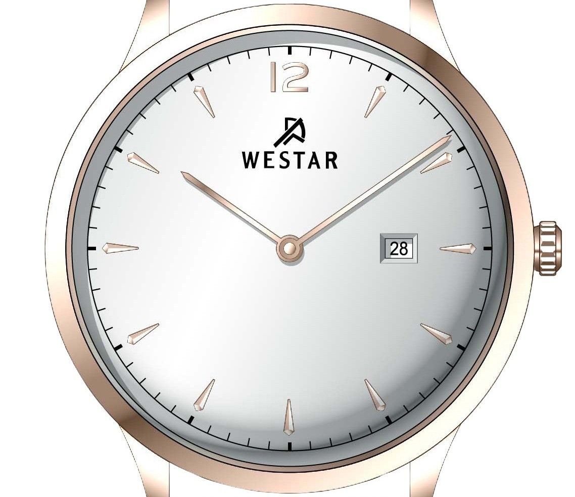 Westar Profile Leather Strap Silver Dial Quartz 50217PPN607 Men's Watch - Prestige Stones