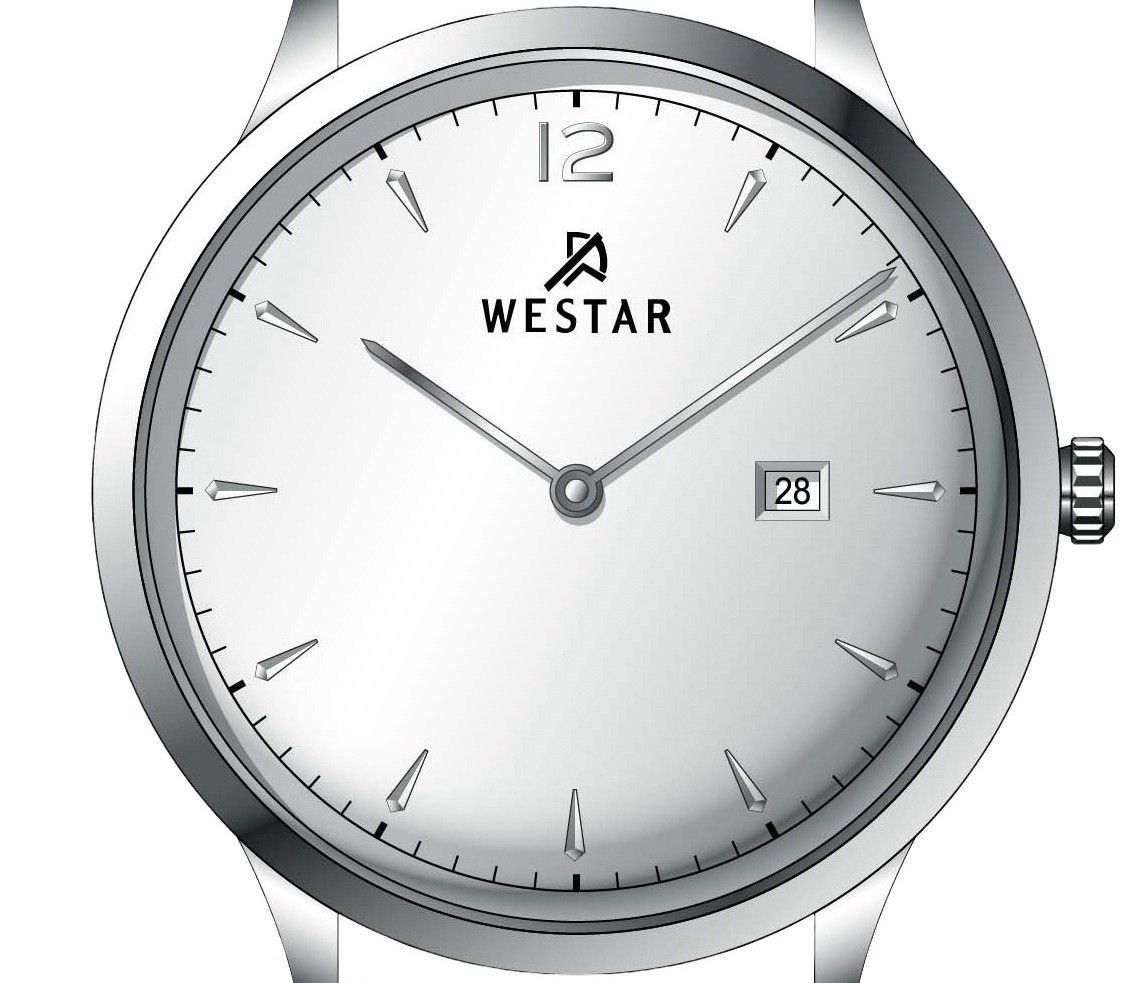 Westar Profile Leather Strap Silver Dial Quartz 50217STN107 Men's Watch - Prestige Stones