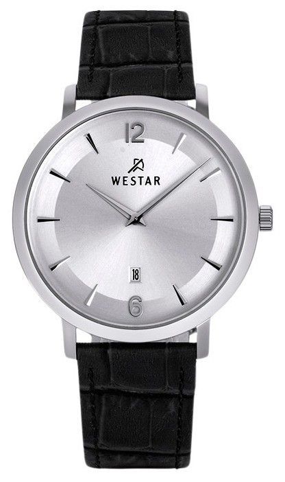 Westar Profile Leather Strap Silver Dial Quartz 50219STN107 Men's Watch - Prestige Stones