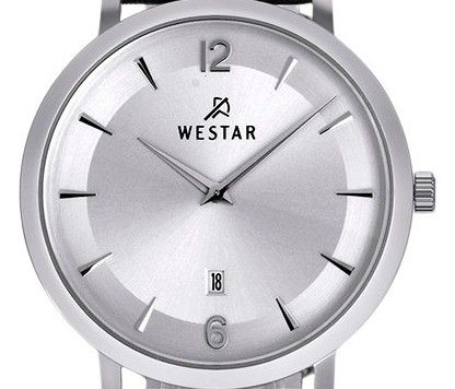 Westar Profile Leather Strap Silver Dial Quartz 50219STN107 Men's Watch - Prestige Stones