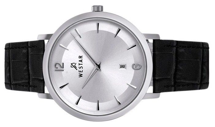 Westar Profile Leather Strap Silver Dial Quartz 50219STN107 Men's Watch - Prestige Stones