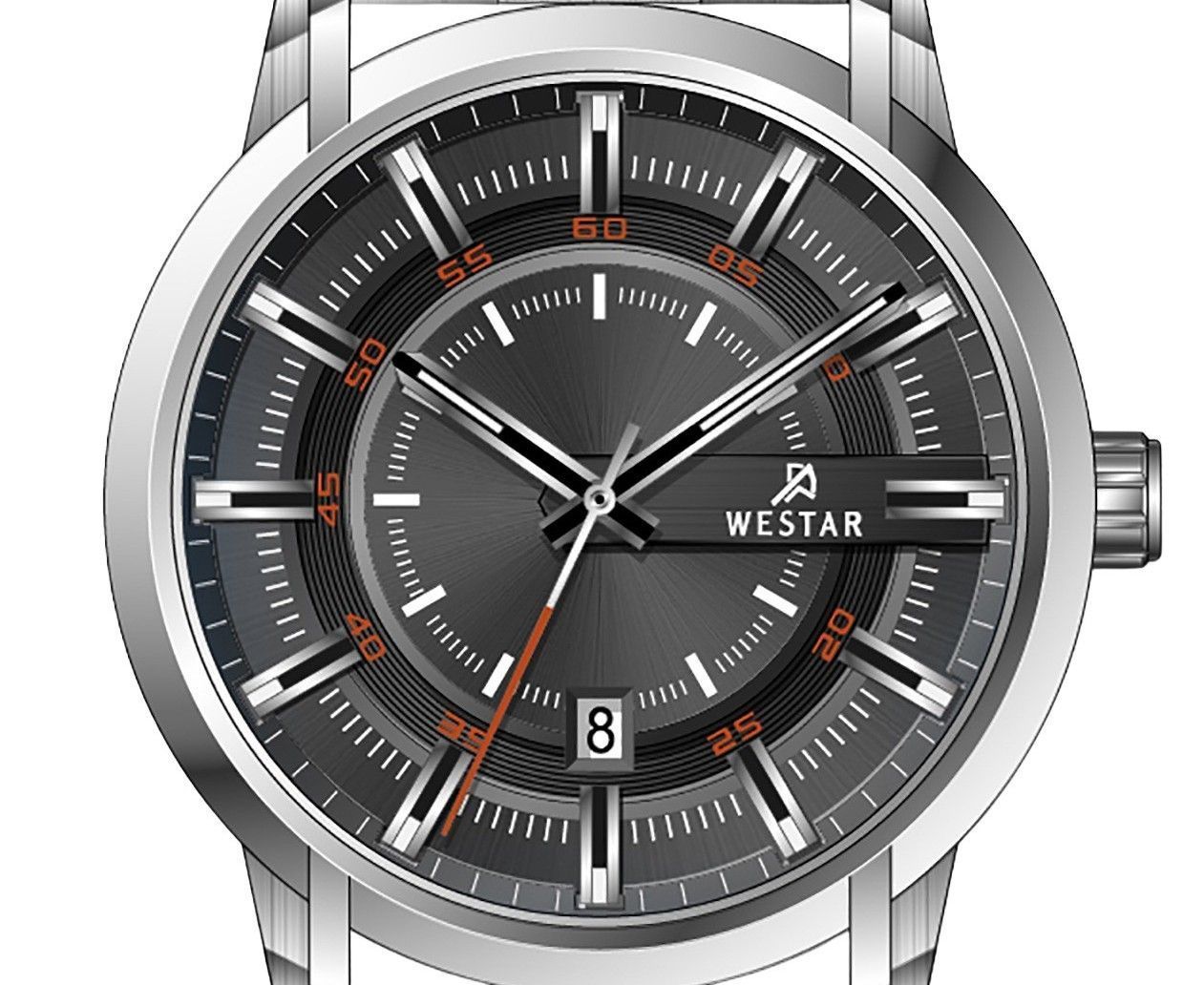 Westar Profile Stainless Steel Black Dial Quartz 50229STN803 Men's Watch - Prestige Stones
