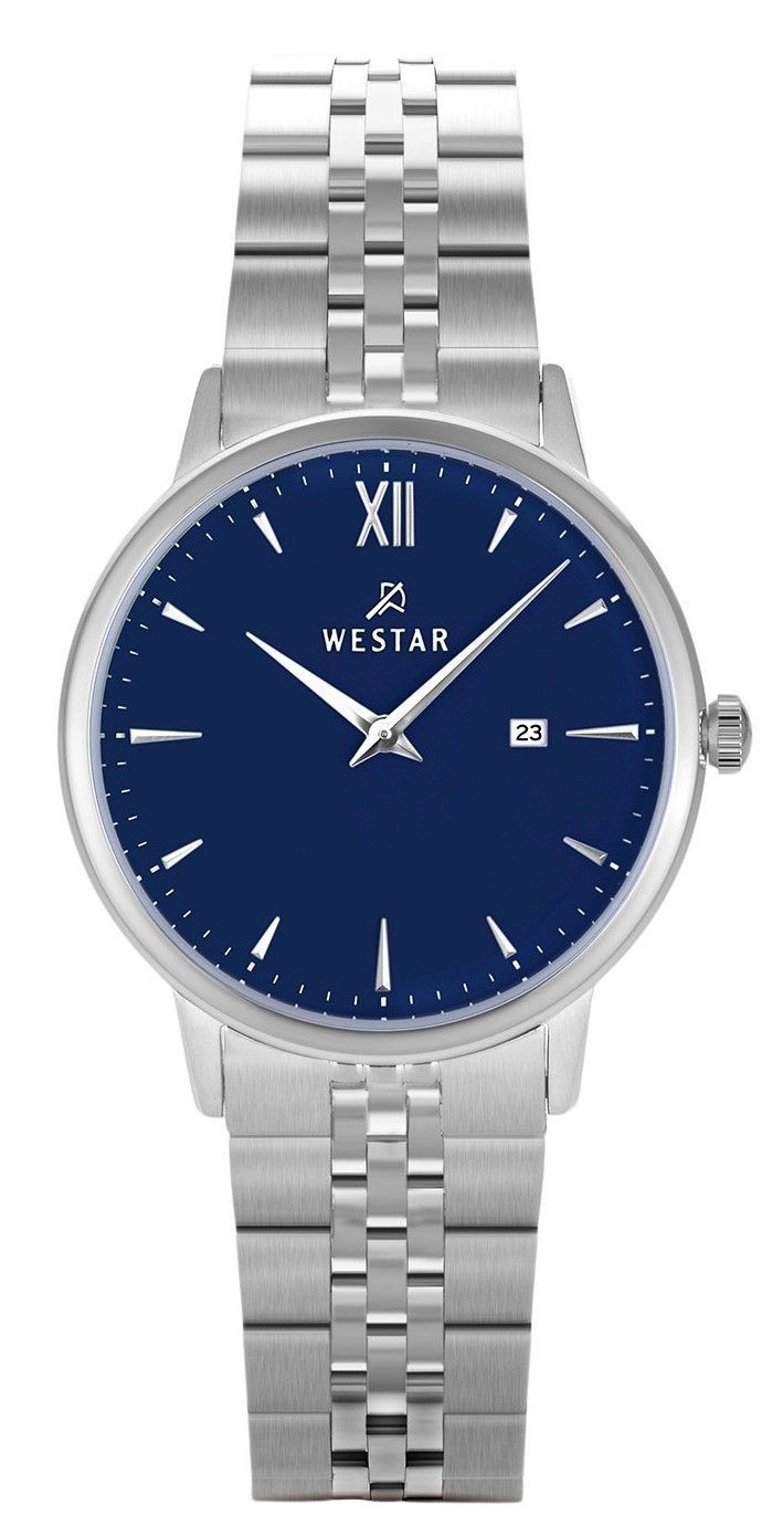 Westar Profile Stainless Steel Blue Dial Quartz 40215STN104 Women's Watch - Prestige Stones