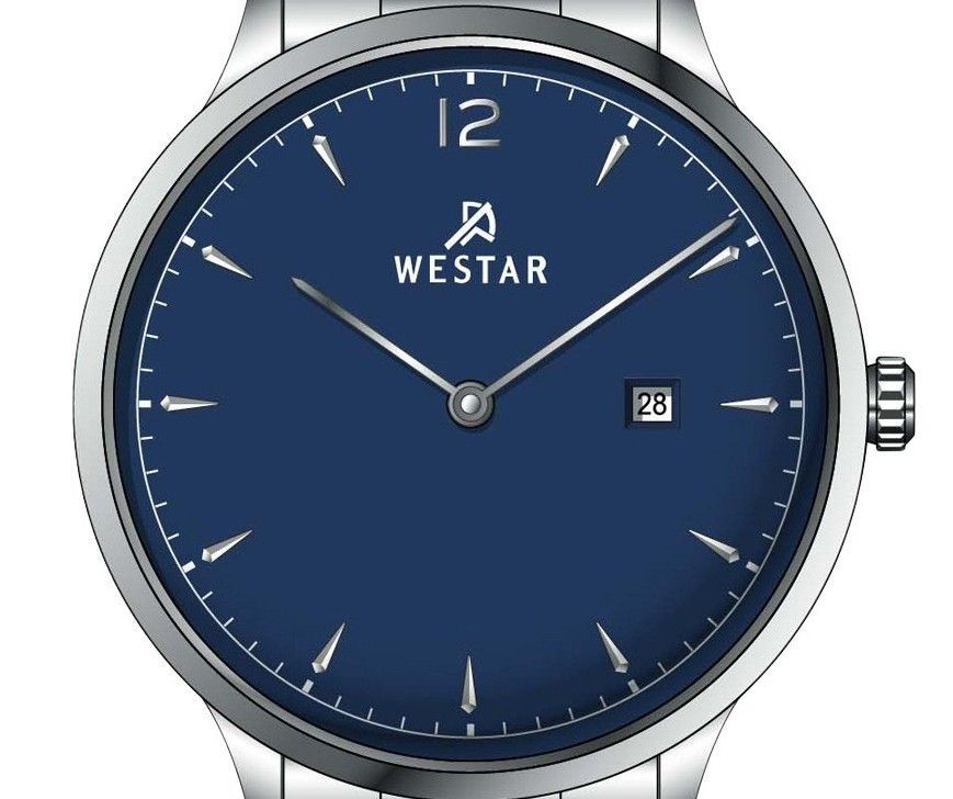 Westar Profile Stainless Steel Blue Dial Quartz 40218STN104 Women's Watch - Prestige Stones