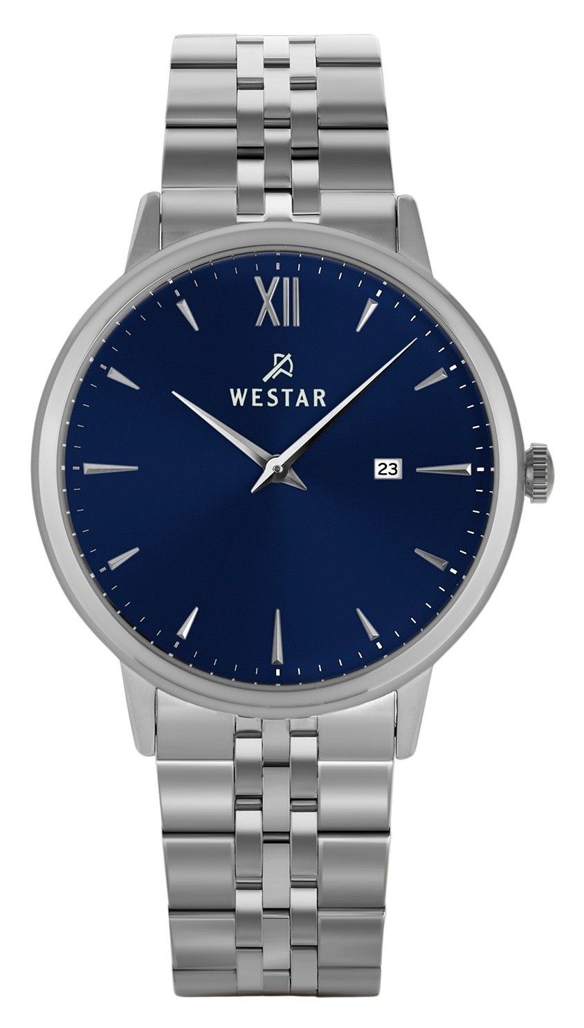 Westar Profile Stainless Steel Blue Dial Quartz 50215STN104 Men's Watch - Prestige Stones
