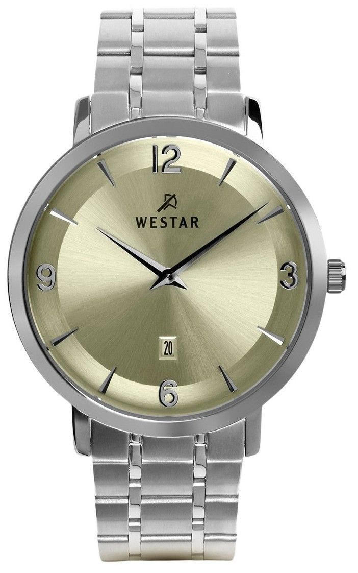 Westar Profile Stainless Steel Champagne Dial Quartz 50220STN102 Men's Watch - Prestige Stones