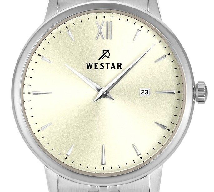 Westar Profile Stainless Steel Light Champagne Dial Quartz 40215STN102 Women's Watch - Prestige Stones