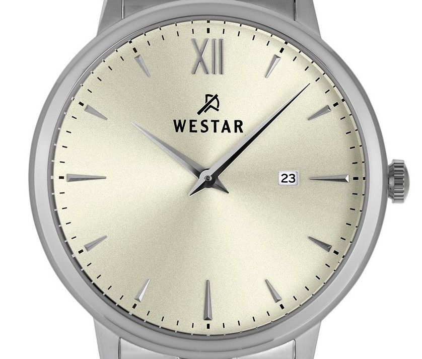 Westar Profile Stainless Steel Light Champagne Dial Quartz 50215STN102 Men's Watch - Prestige Stones