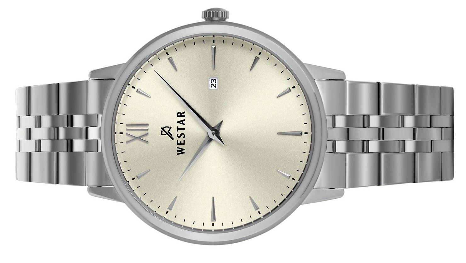 Westar Profile Stainless Steel Light Champagne Dial Quartz 50215STN102 Men's Watch - Prestige Stones