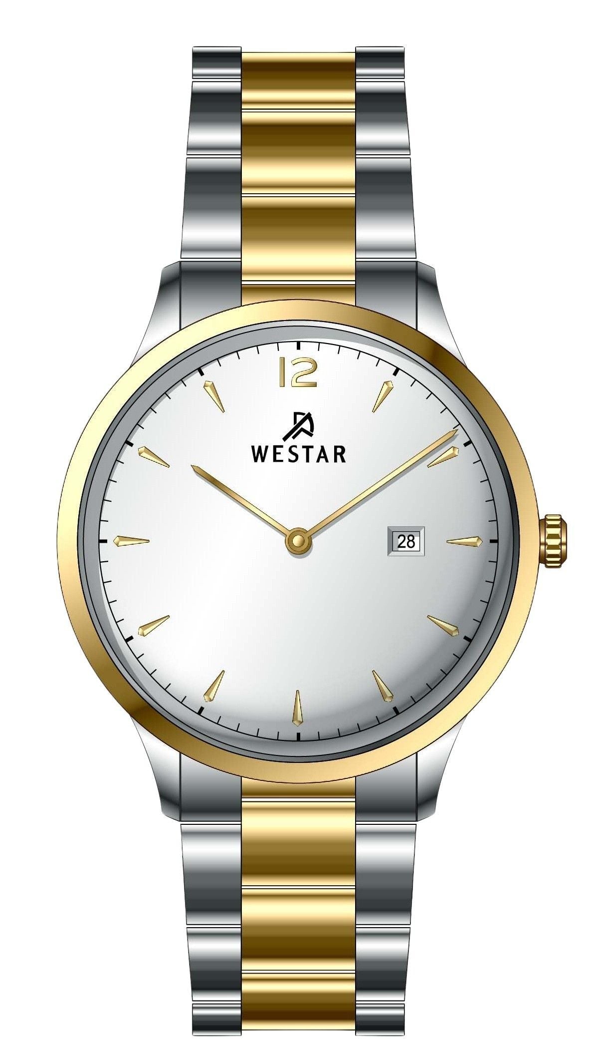 Westar Profile Stainless Steel Silver Dial Quartz 50218CBN107 Men's Watch - Prestige Stones