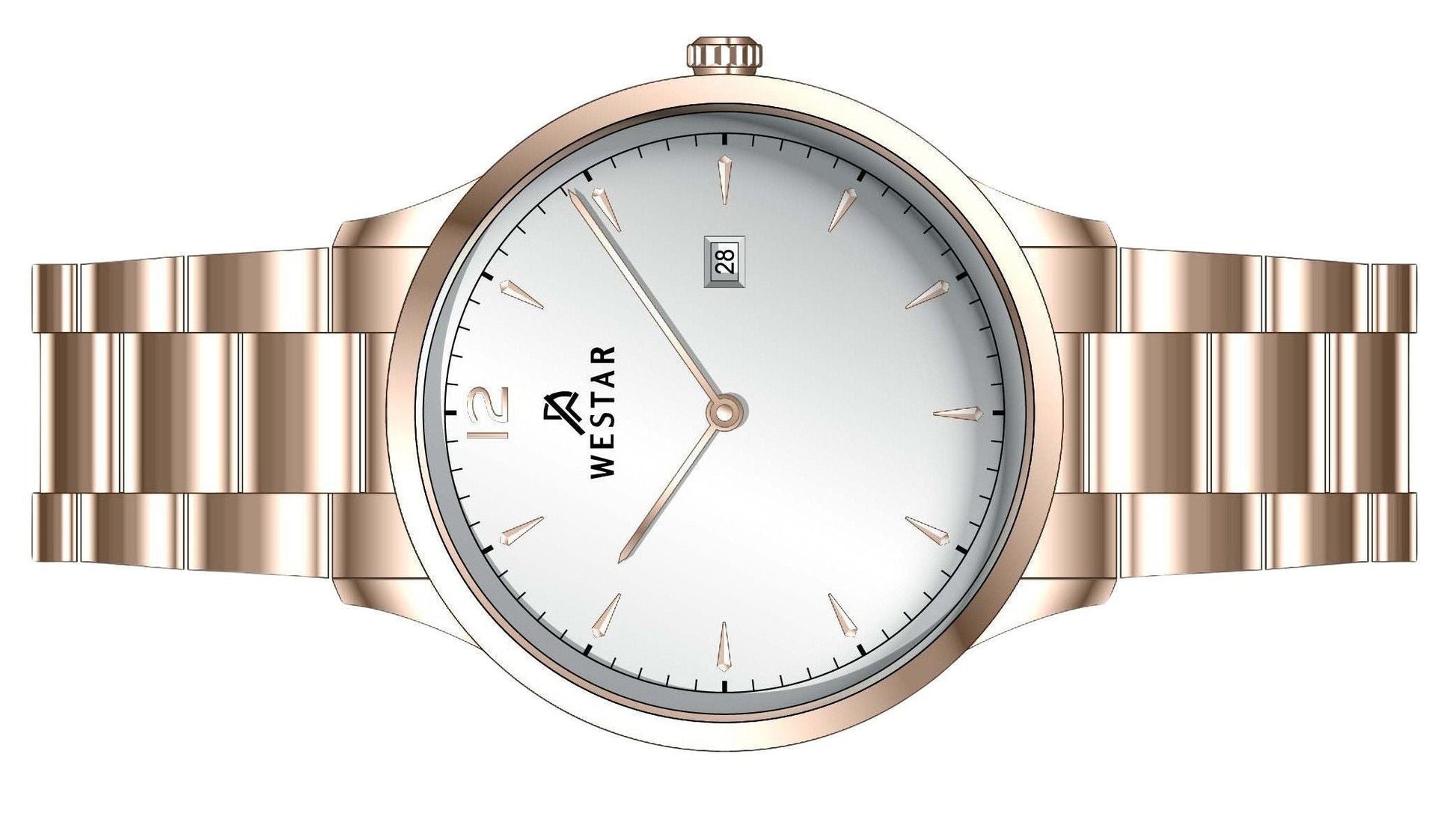 Westar Profile Stainless Steel Silver Dial Quartz 50218PPN607 Men's Watch - Prestige Stones