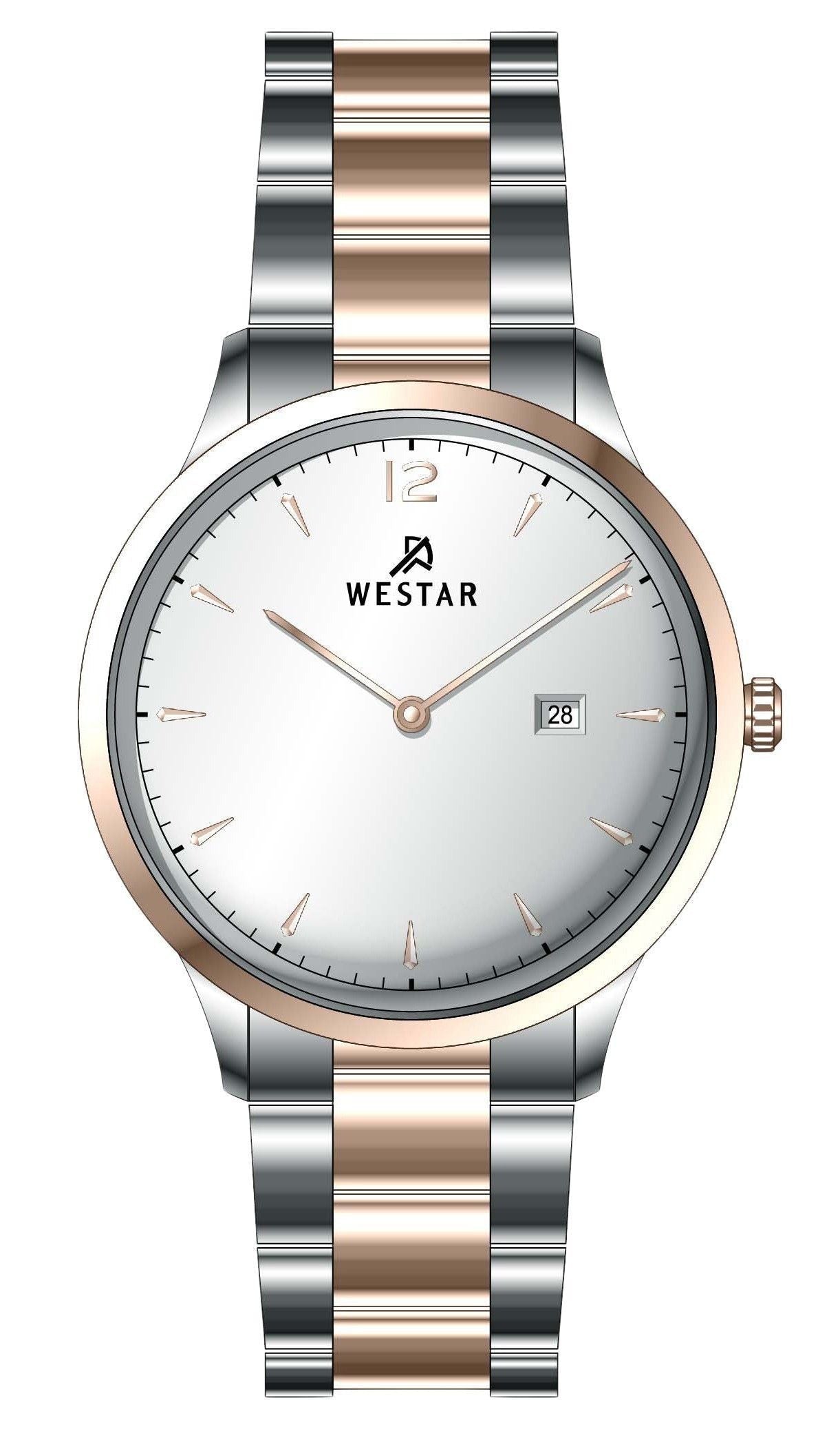 Westar Profile Stainless Steel Silver Dial Quartz 50218SPN607 Men's Watch - Prestige Stones