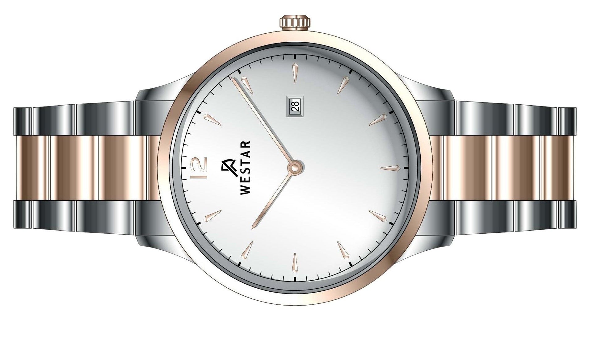Westar Profile Stainless Steel Silver Dial Quartz 50218SPN607 Men's Watch - Prestige Stones