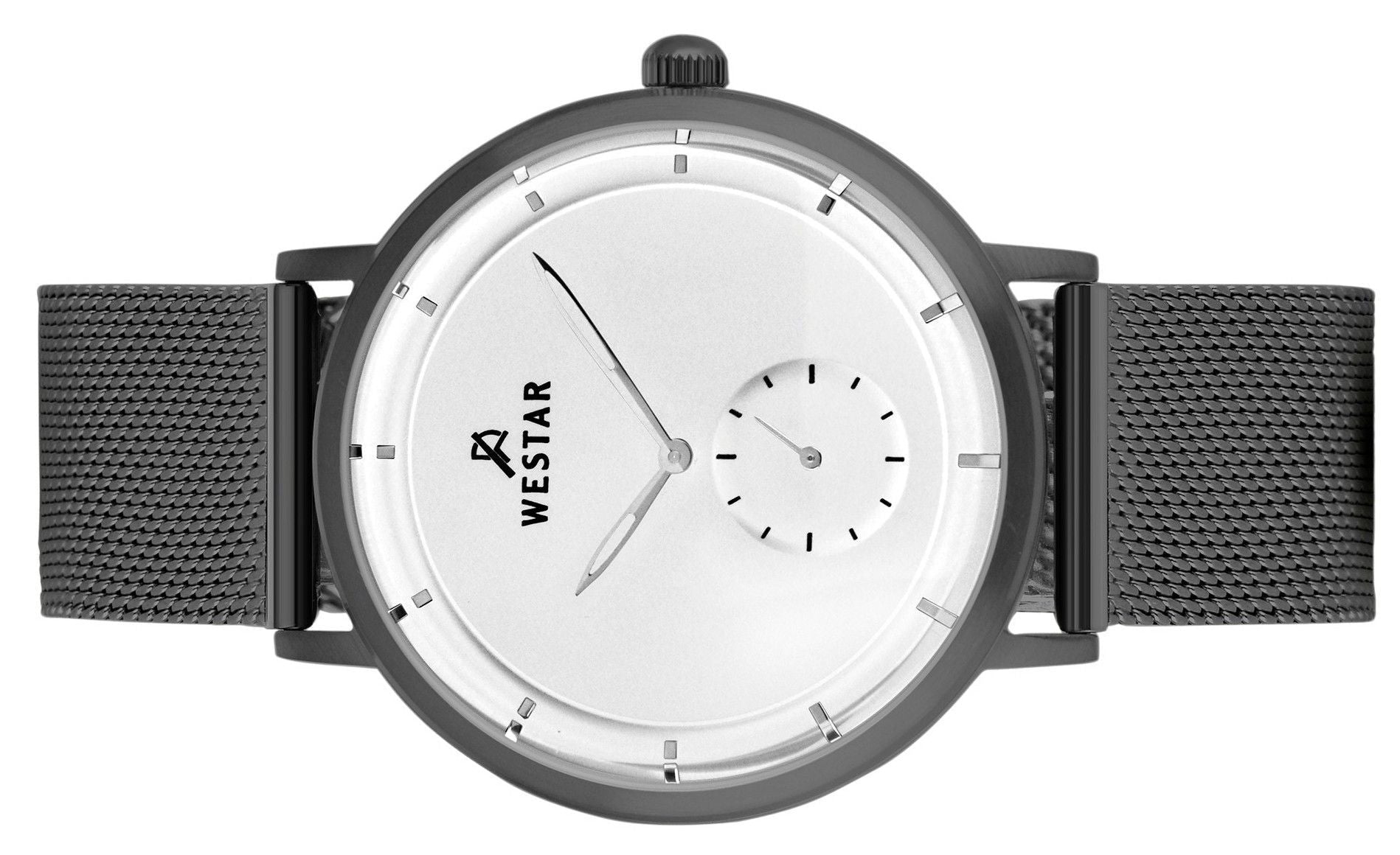 Westar Profile Stainless Steel White Dial Quartz 50247GGN107 Men's Watch - Prestige Stones